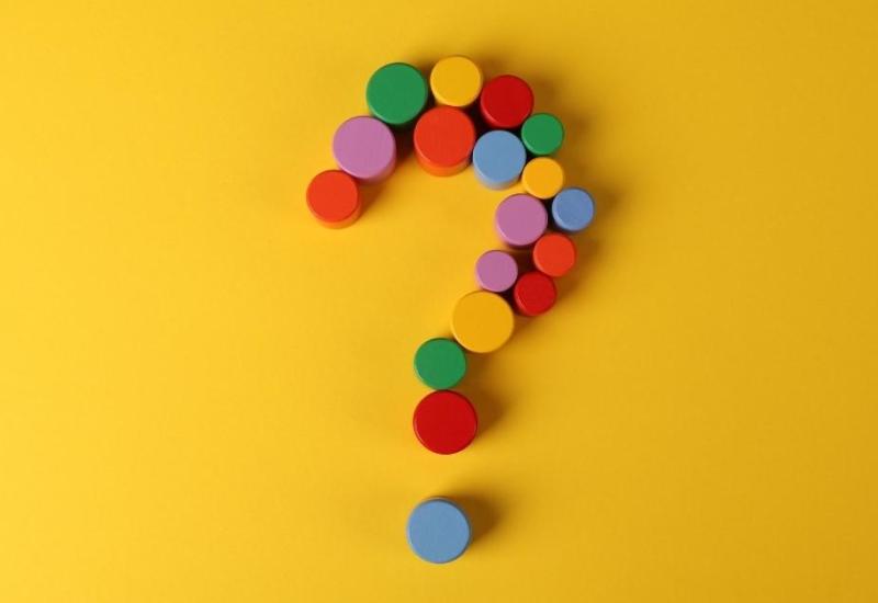 A question mark