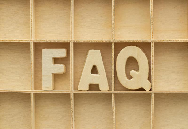 Bookcase with FAQ