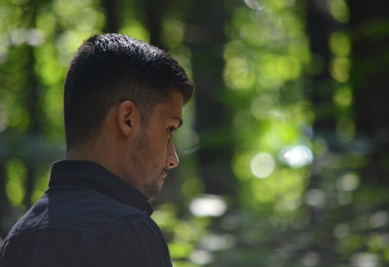 A young male refugee