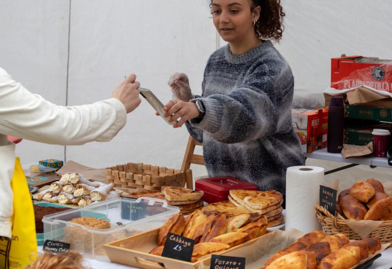 A food stall at the Yorkshire Integration Festival 2023