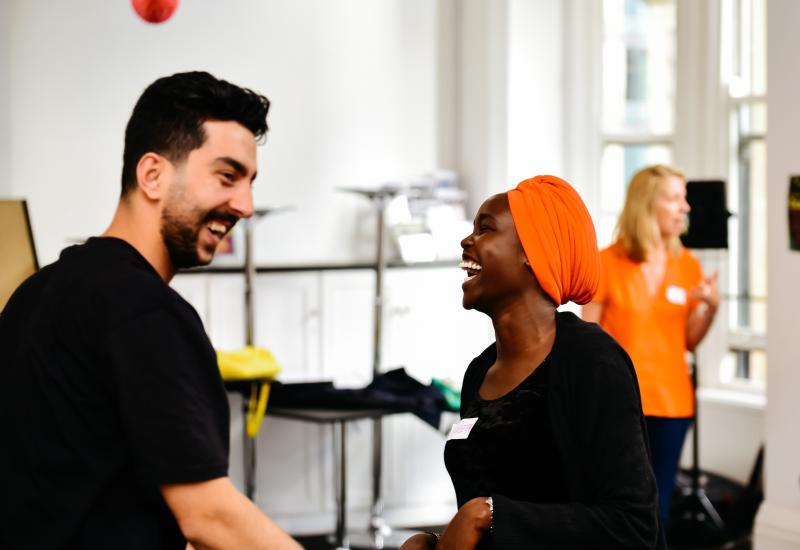 People laughing together