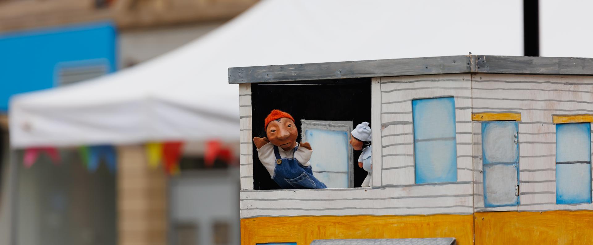 A la puppet carte at the Yorkshire Integration Festival 2023